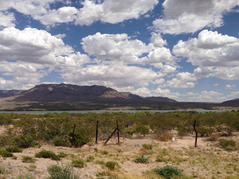 Caballo Mountains and Caballo Lake