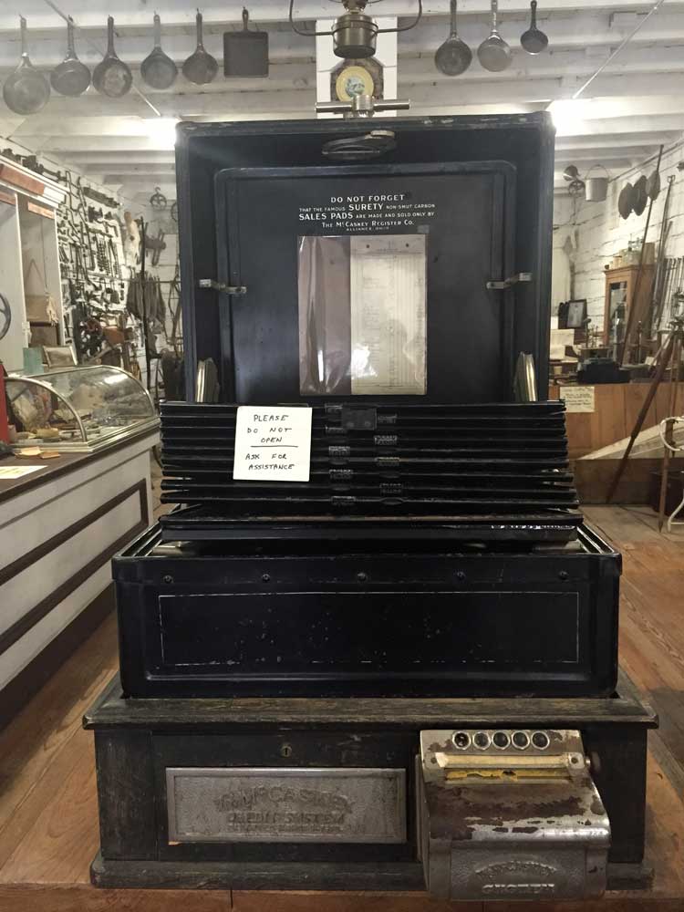 antique credit card machine