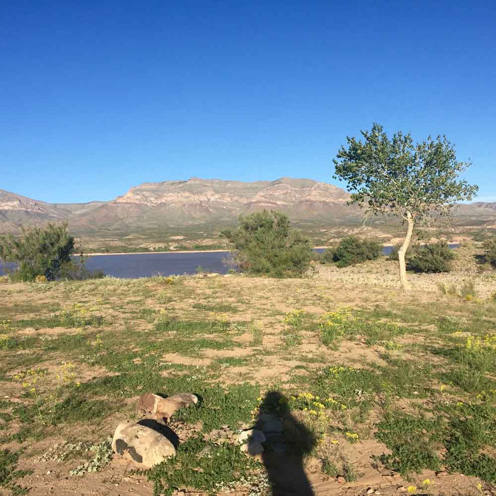 secluded spot along the Geronimo Trail National Scenic Byway