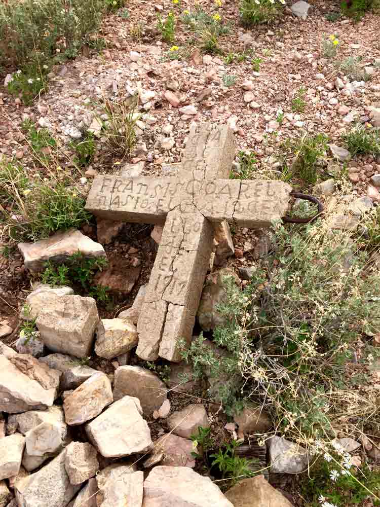 cool headstone at Lake Valley Cemetery