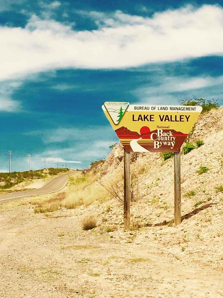 Lake Valley Back Country Byway sign