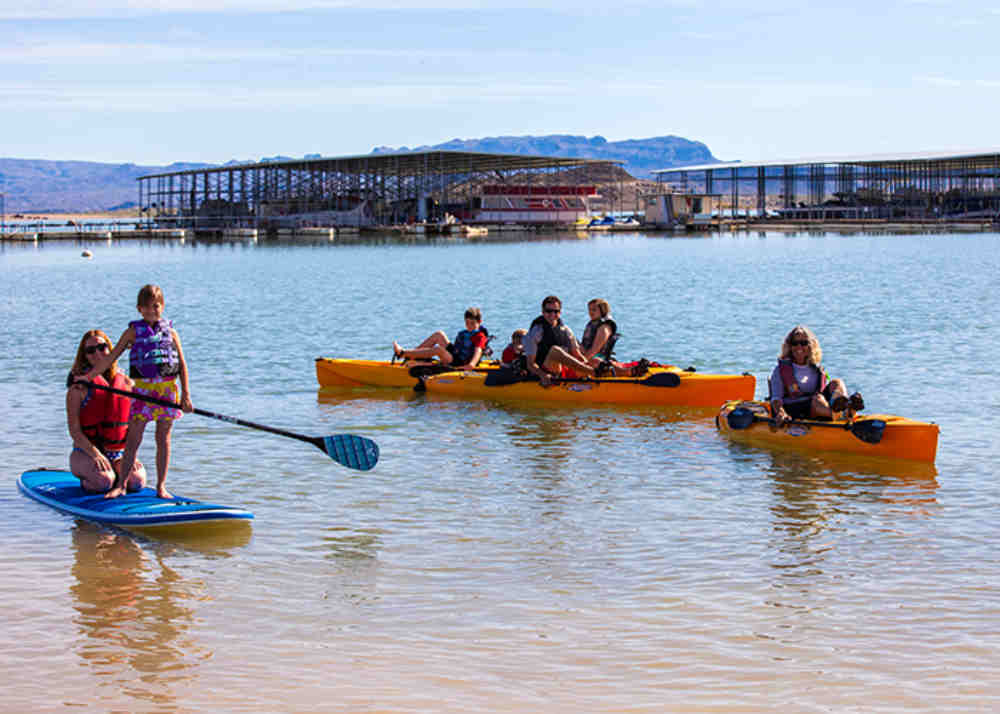 kayaking at Elephant Butte Lake