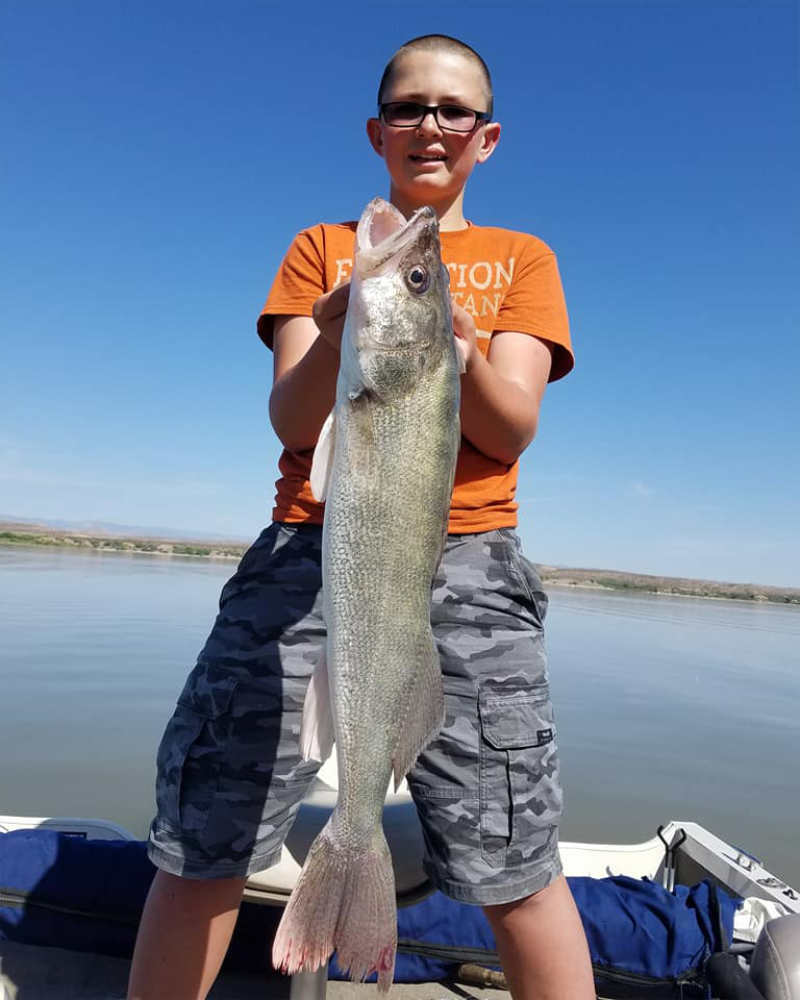 caught a big fish at Elephant Butte Lake